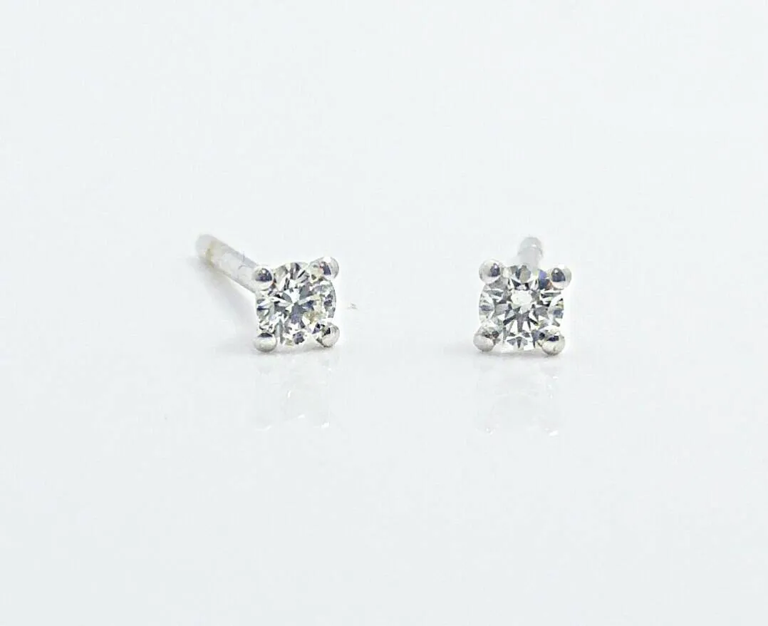 Small Diamond Stud Earrings