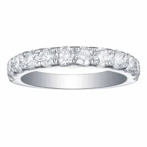 Smiling Rocks Lab Grown Diamond Half Eternity Band (1.5 ctw) - SRR-00015WHT