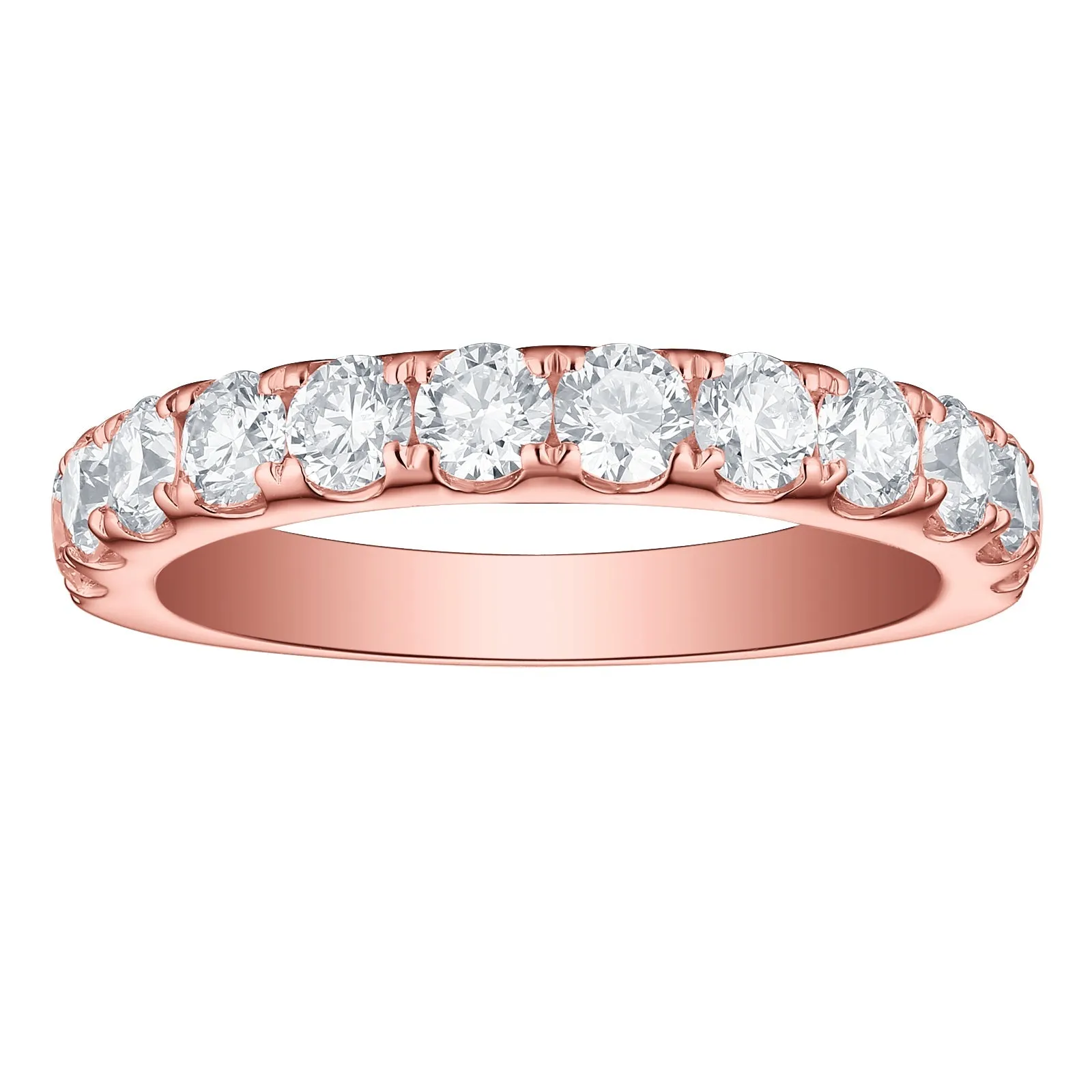 Smiling Rocks Lab Grown Diamond Half Eternity Band (1.5 ctw) - SRR-00015WHT