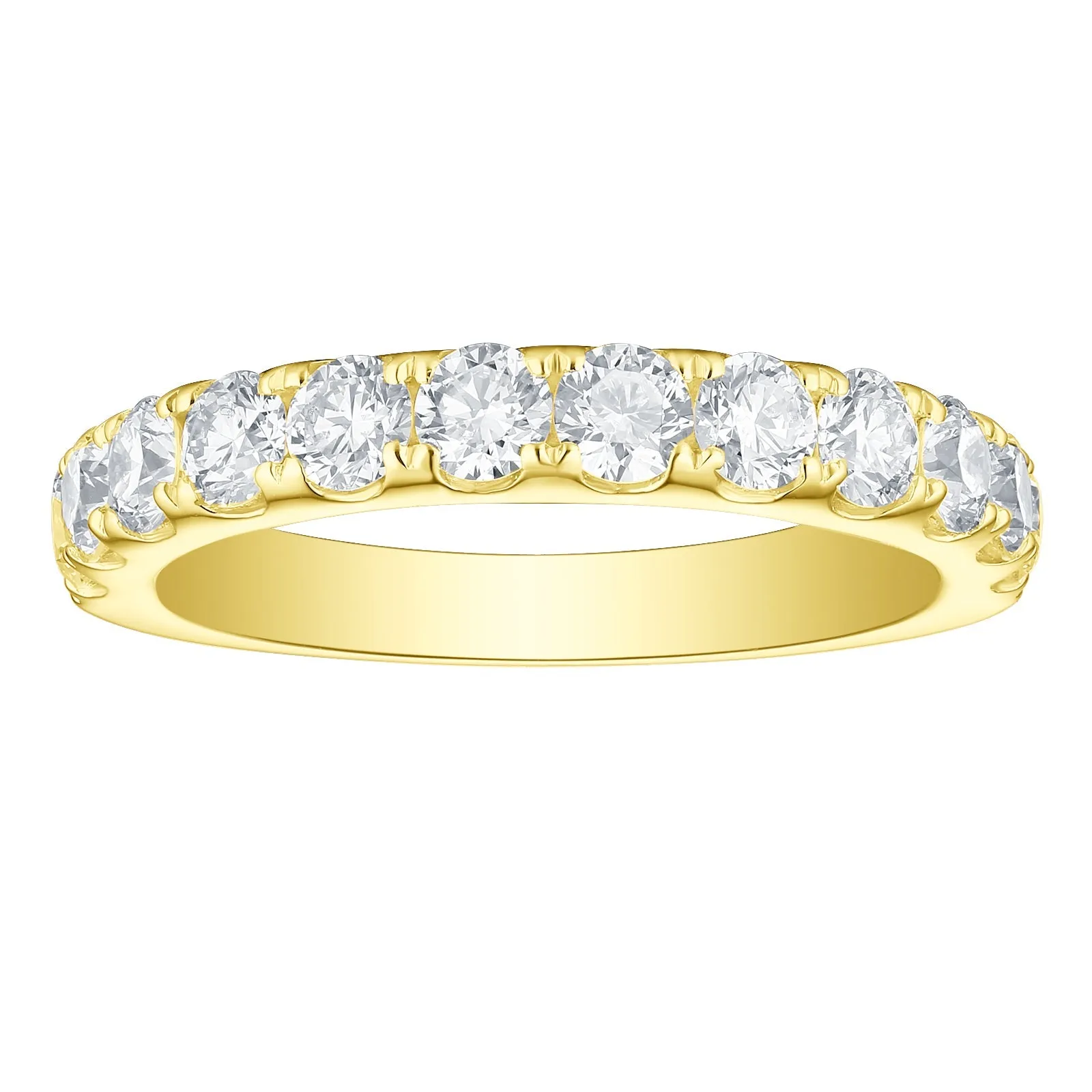 Smiling Rocks Lab Grown Diamond Half Eternity Band (1.5 ctw) - SRR-00015WHT