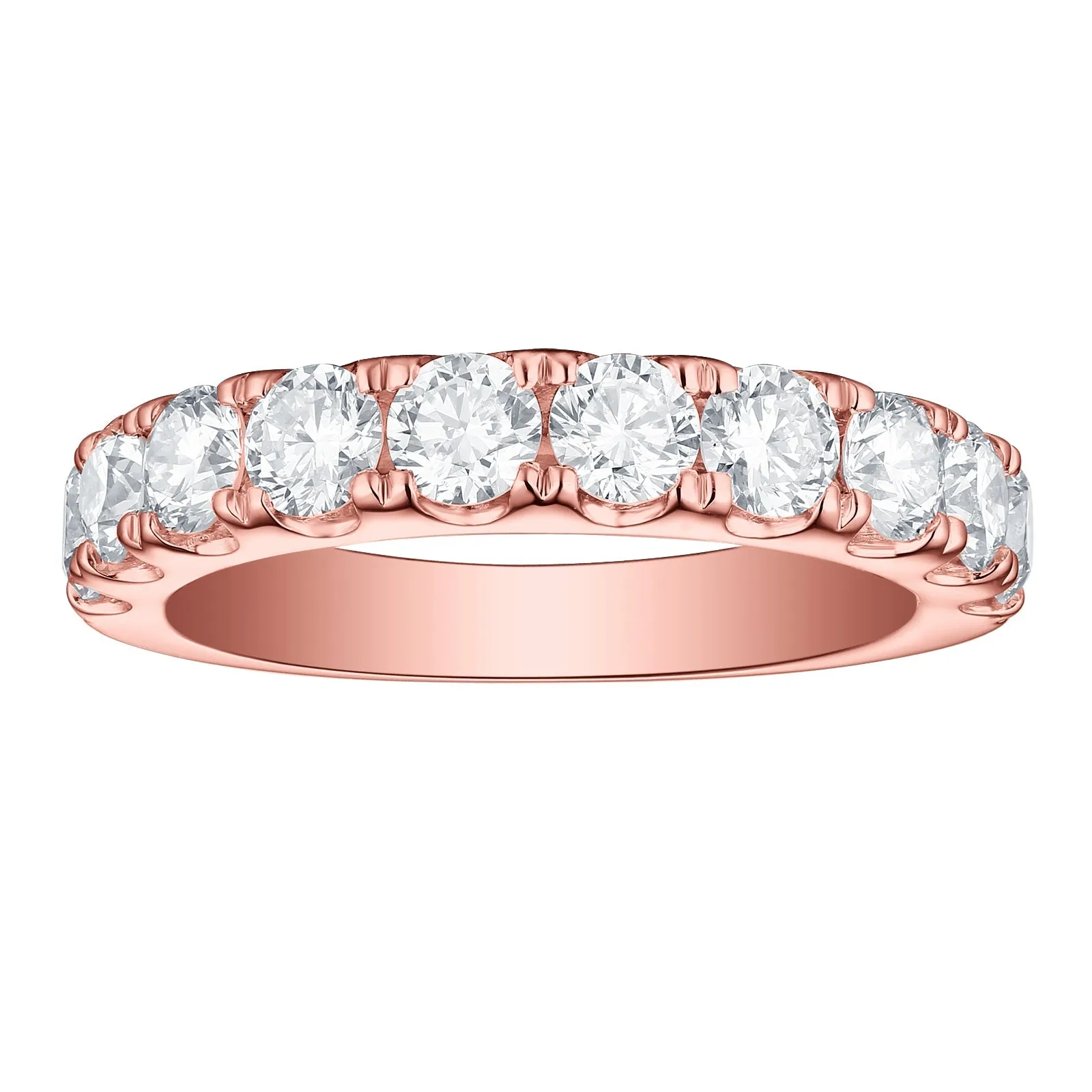 Smiling Rocks Lab Grown Diamond Half Eternity Band (2 ctw) - SRR-00016WHT