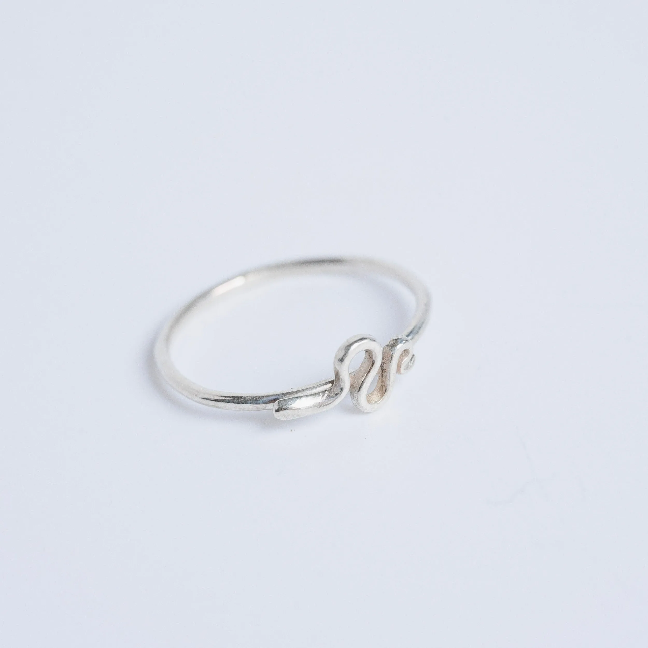 Snake Stacking Ring in Sterling Silver