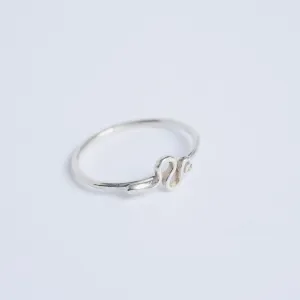 Snake Stacking Ring in Sterling Silver