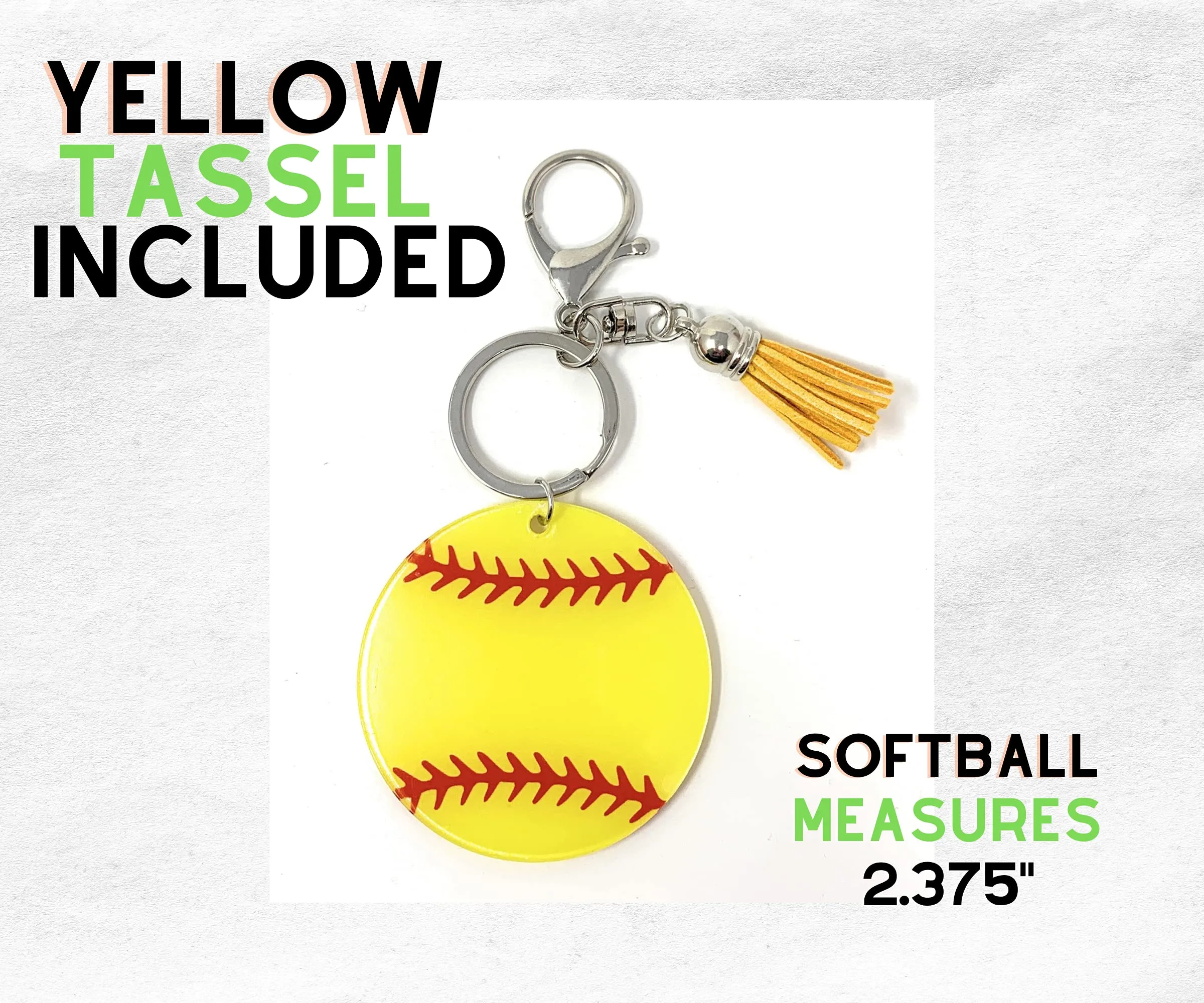 Softball Keychain Blank, Softball Team Gift Idea