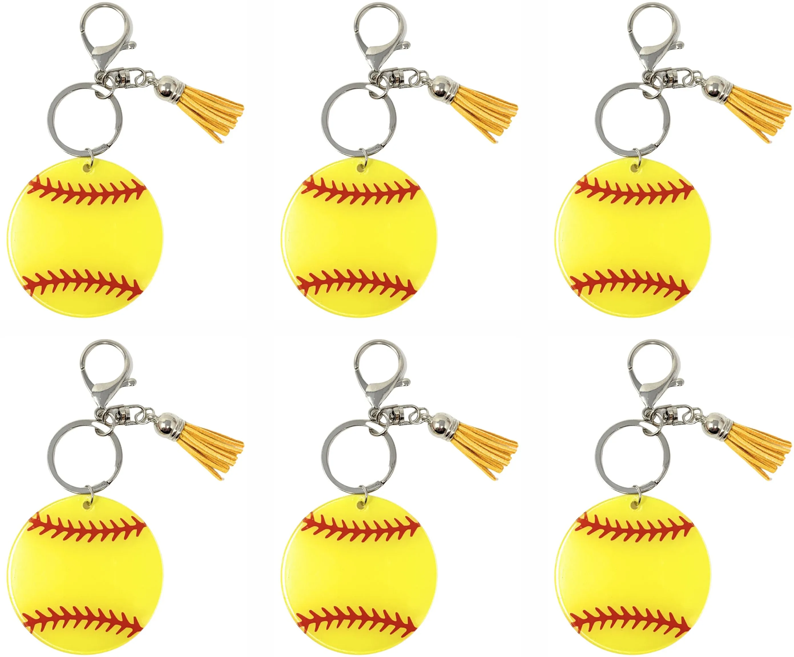 Softball Keychain Blank, Softball Team Gift Idea