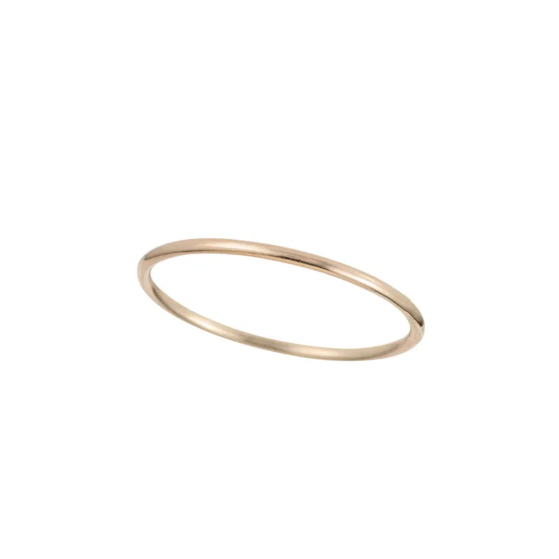 Solid Gold Stacking Ring, 14k
