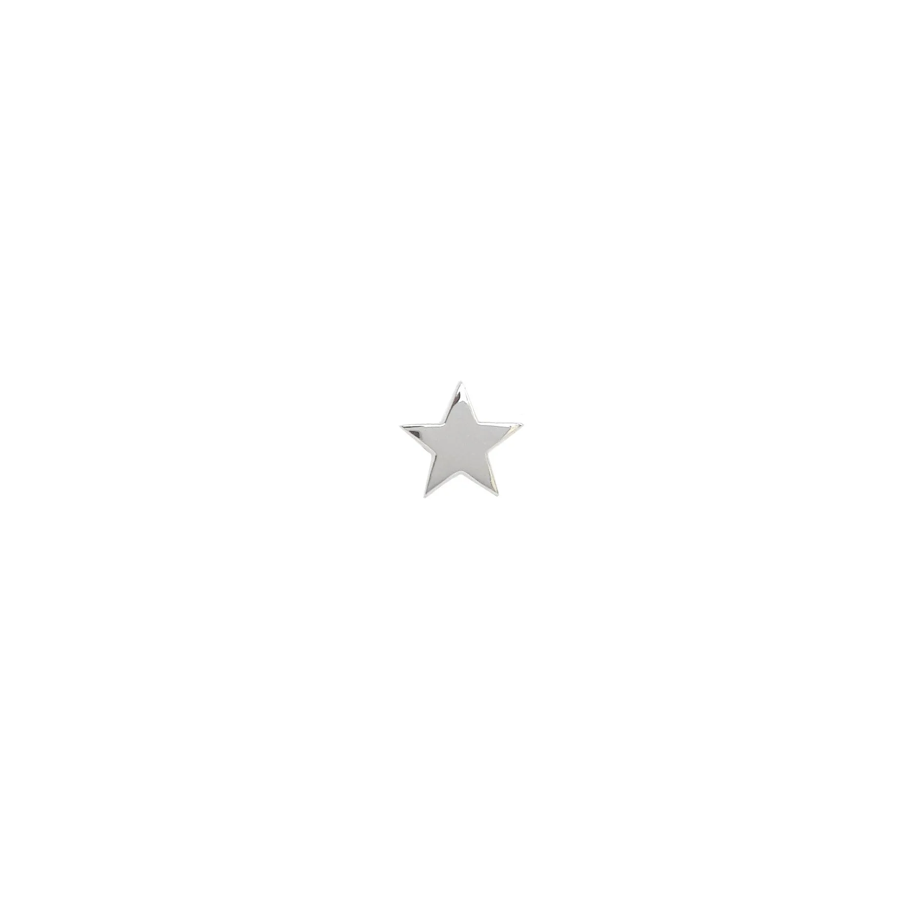 Solid Gold Star Stud Earring