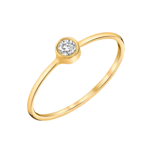Solitaire Bezel Diamond Ring