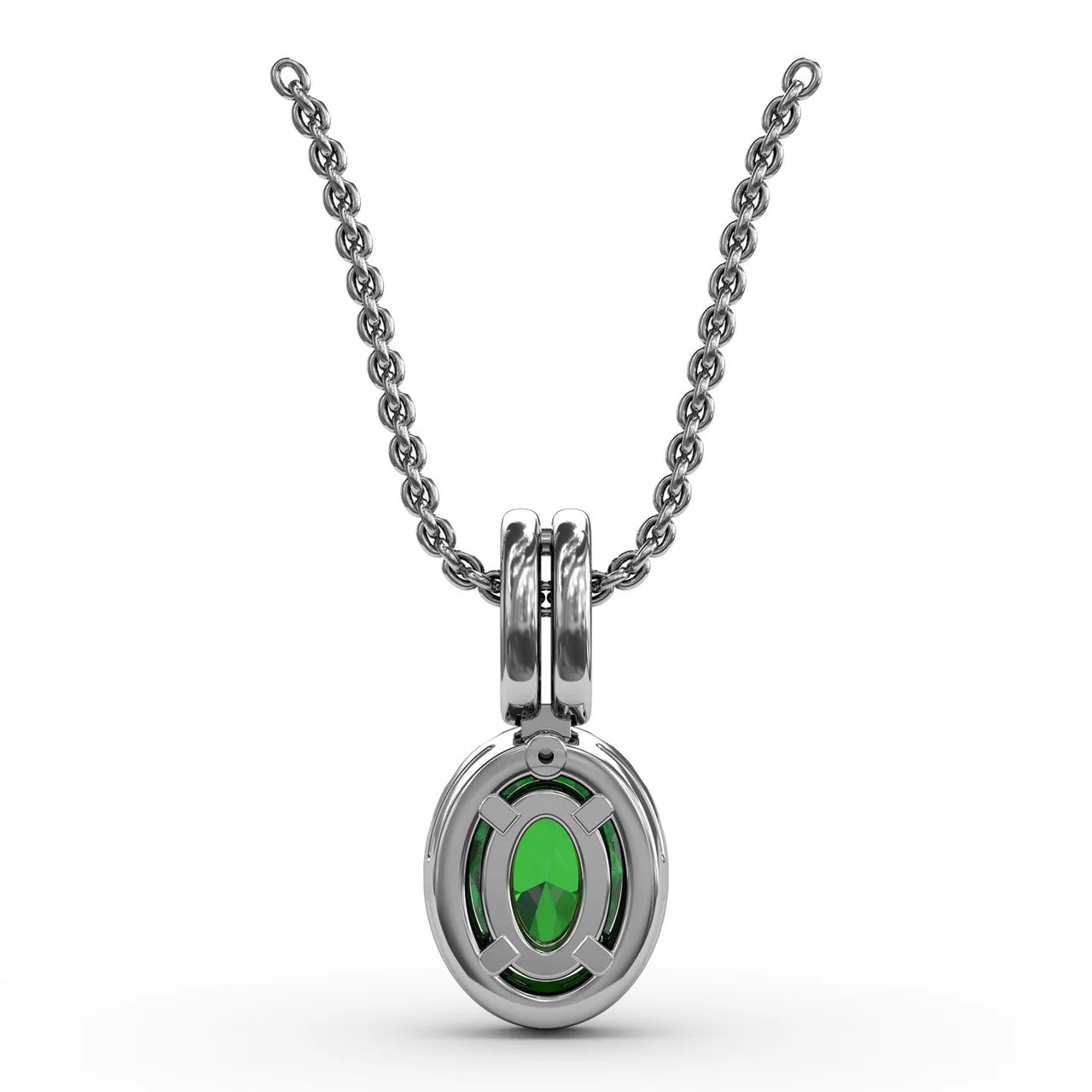 Sophisticated Emerald and Diamond Pendant