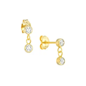 Sparkling CZ Stud Earrings