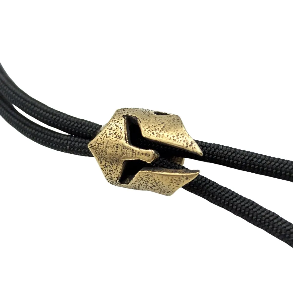 Spartan helmet paracord bead