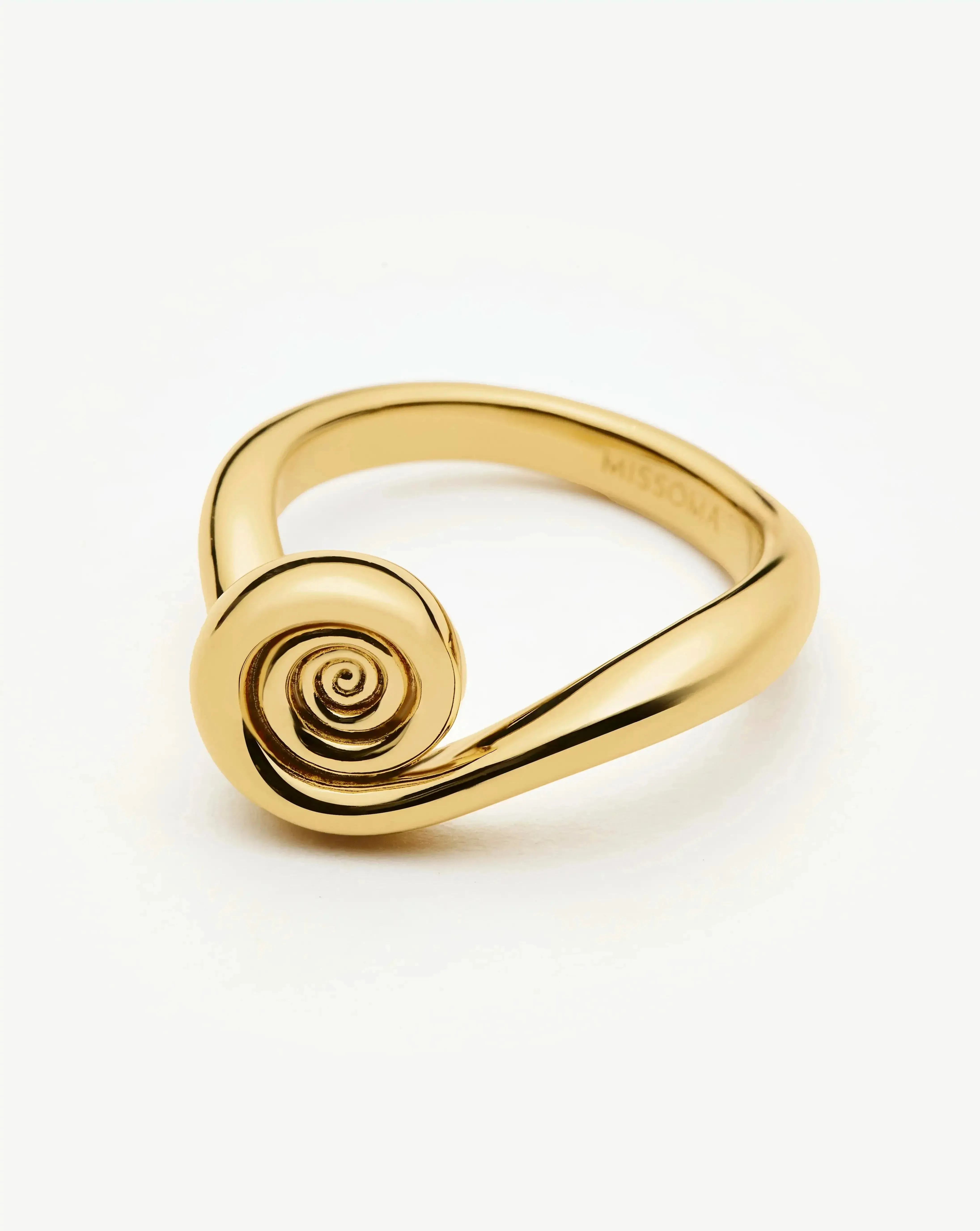 Spiral Stacking Ring | 18k Gold Plated