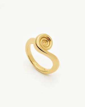 Spiral Stacking Ring | 18k Gold Plated
