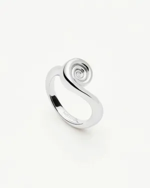 Spiral Stacking Ring | Silver Plated