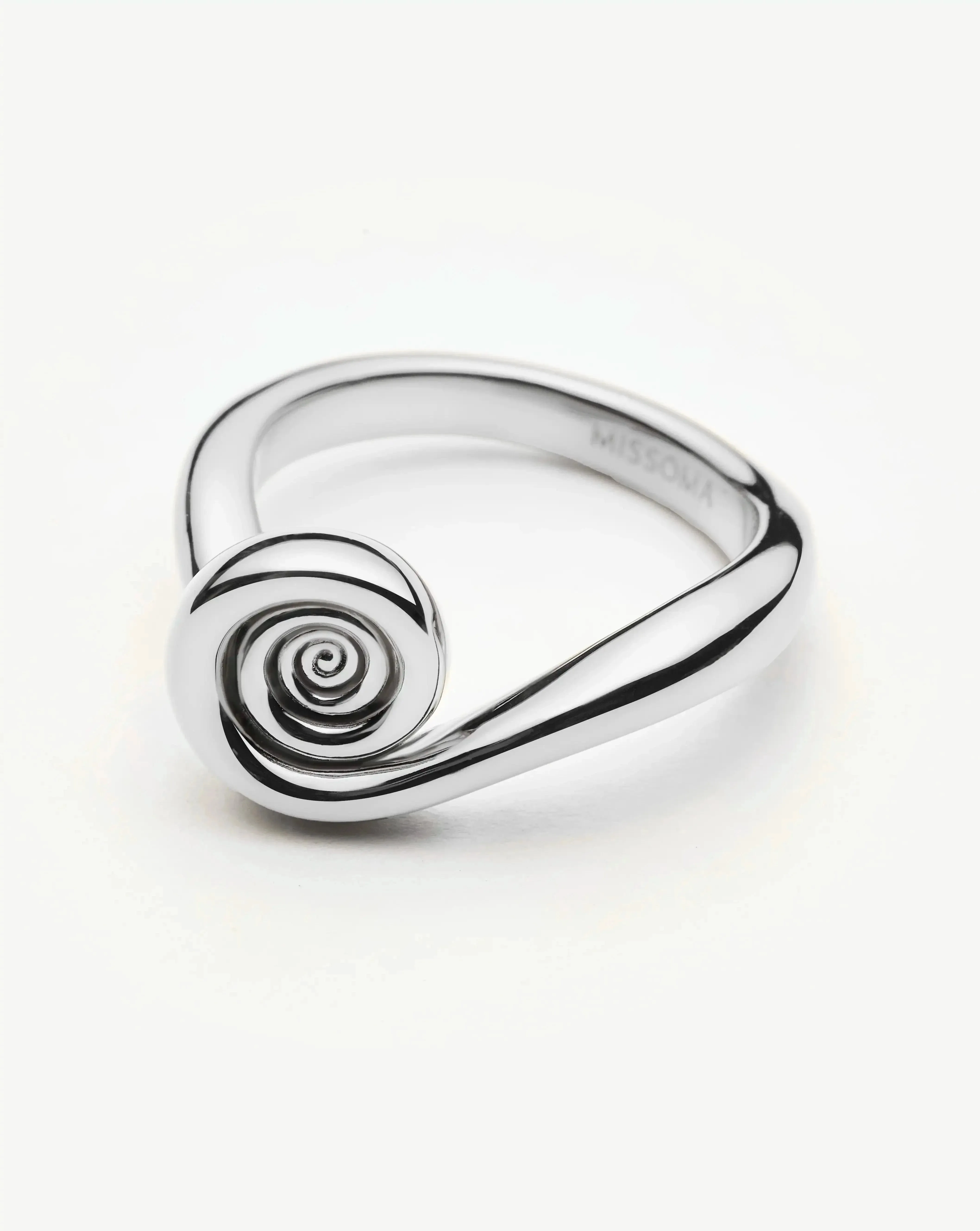 Spiral Stacking Ring | Silver Plated