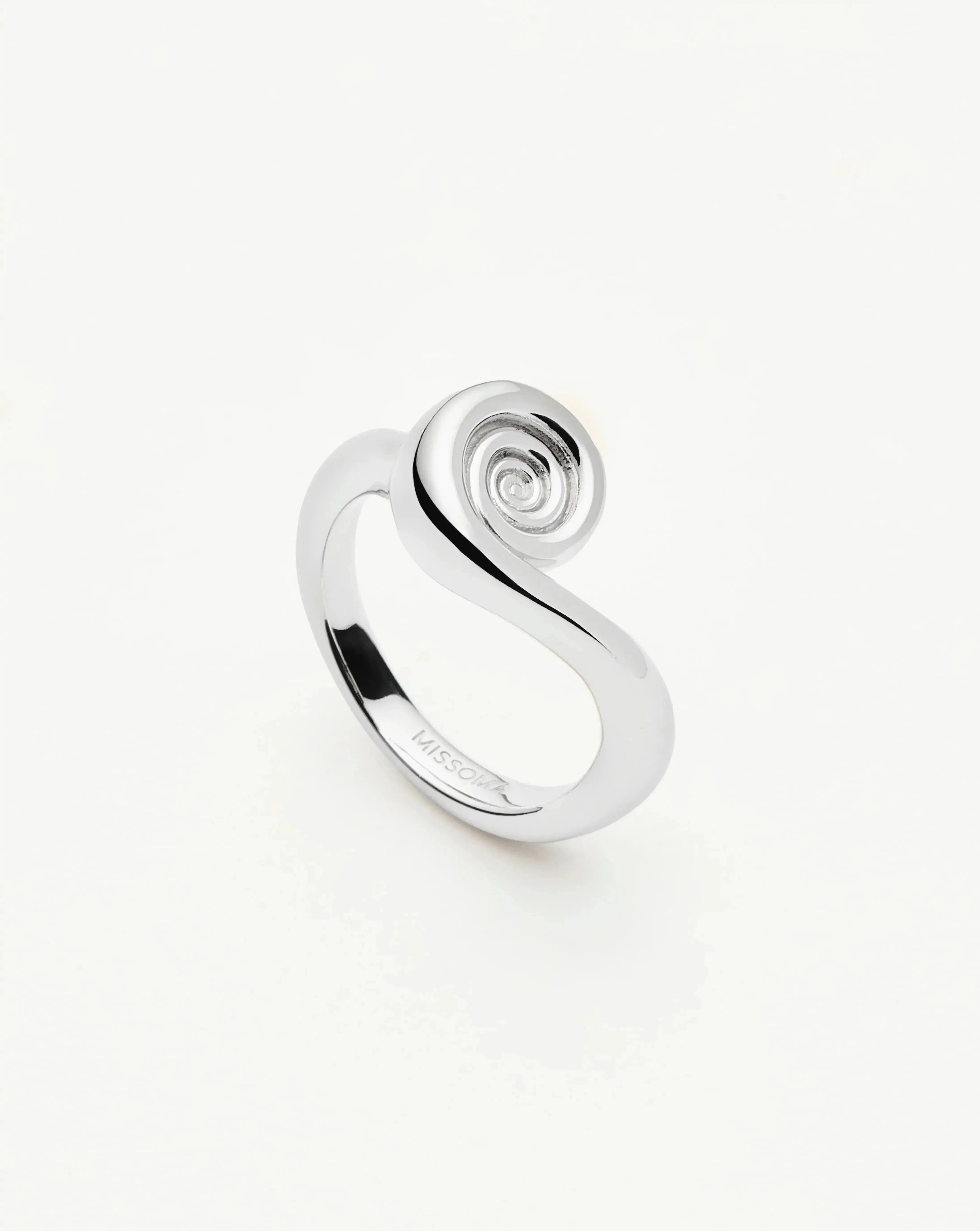 Spiral Stacking Ring | Silver Plated