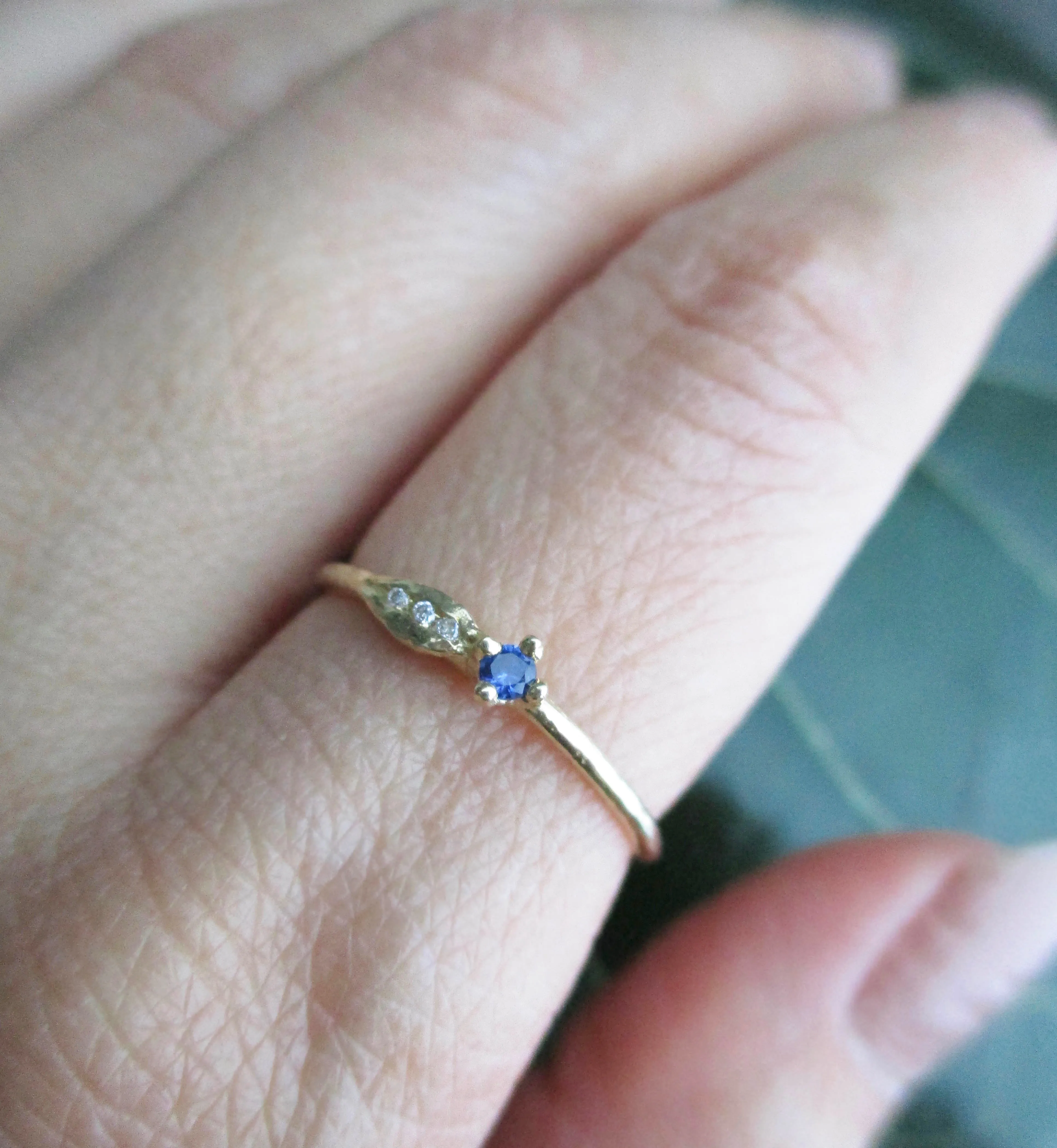 Sprout Sapphire Ring
