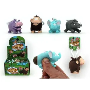 Squeezy Poo Jungle Animal Keychains