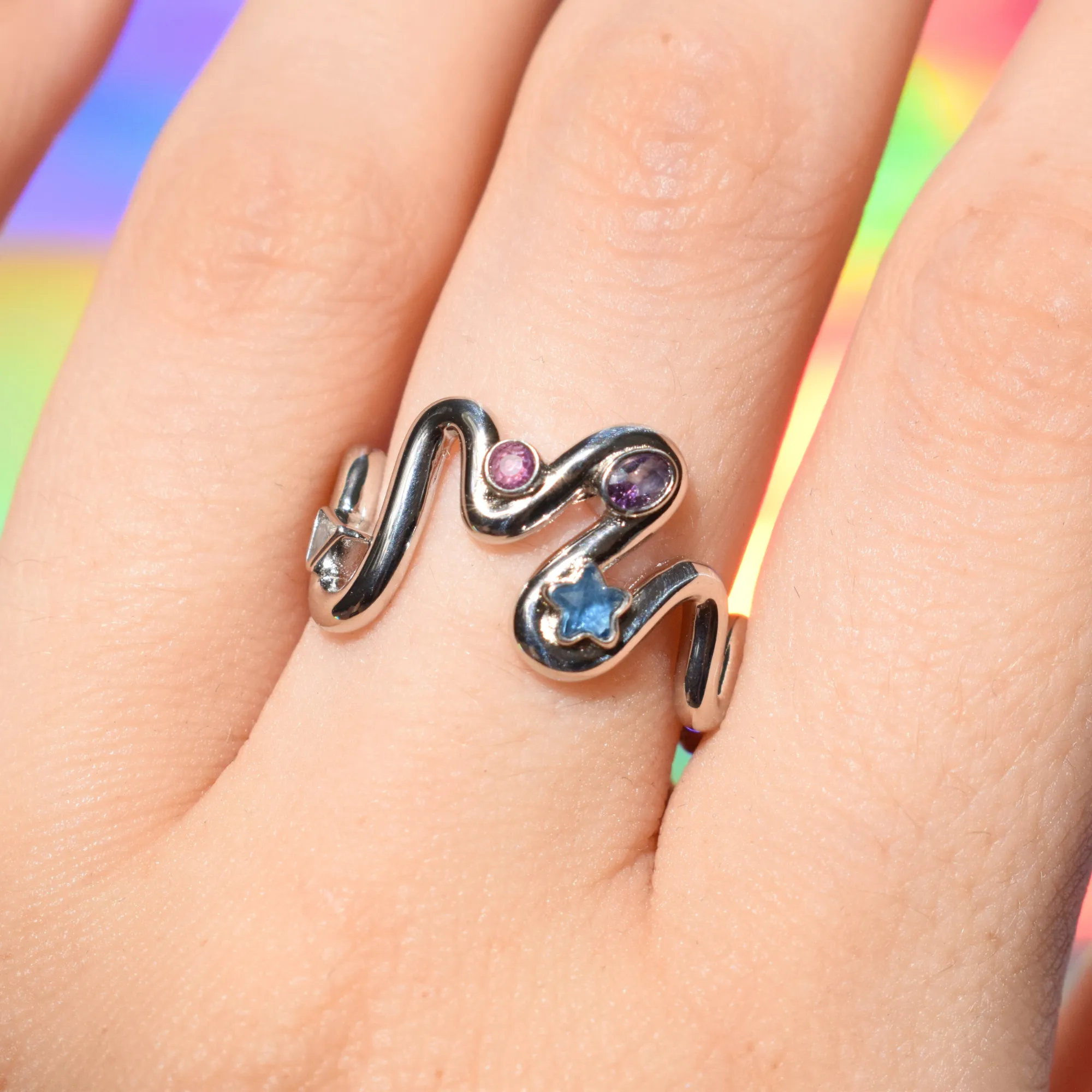 Squiggle Ring Silver
