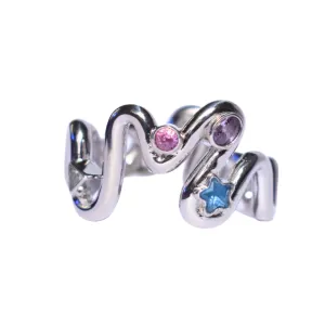 Squiggle Ring Silver