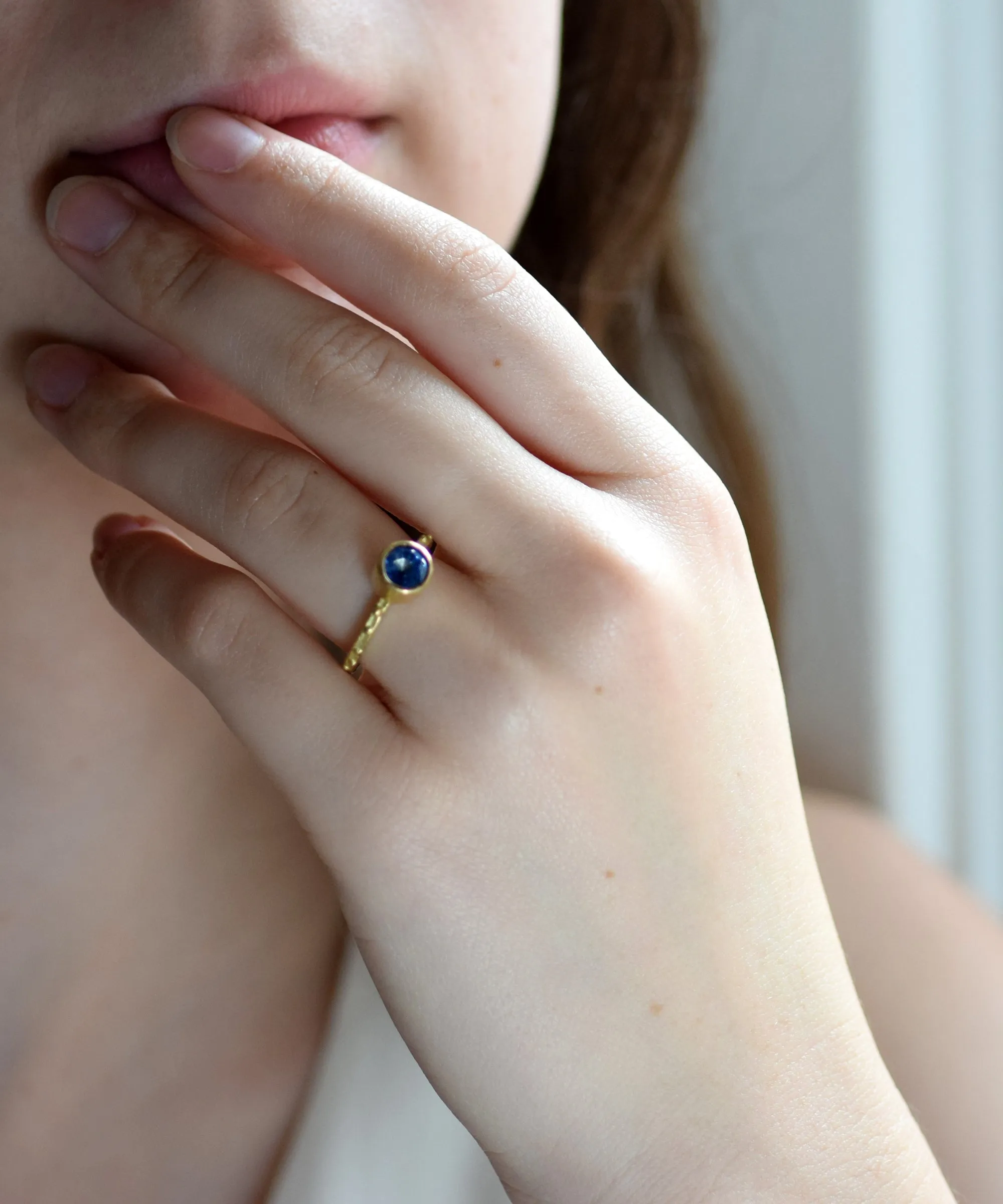 Sri Lanka Blue Sapphire Gold Ring