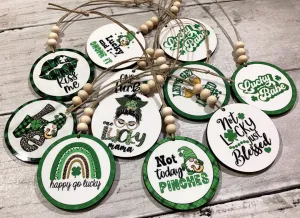 St. Patrick's Day Car Charms & Keychain (w/ Border) - Wholesale