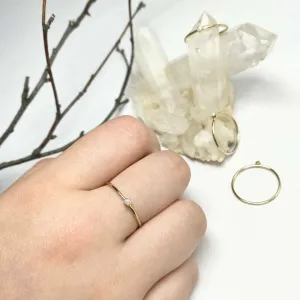 Stacking Mini Birthstone Ring