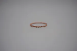 Stacking Ring: Bubble Texture, Rose Gold Finish, Thin Width