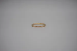 Stacking Ring: Hammered Texture, Yellow Gold, Medium Width