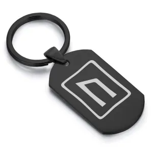Stainless Steel Elder Futhark Uruz Rune Dog Tag Keychain