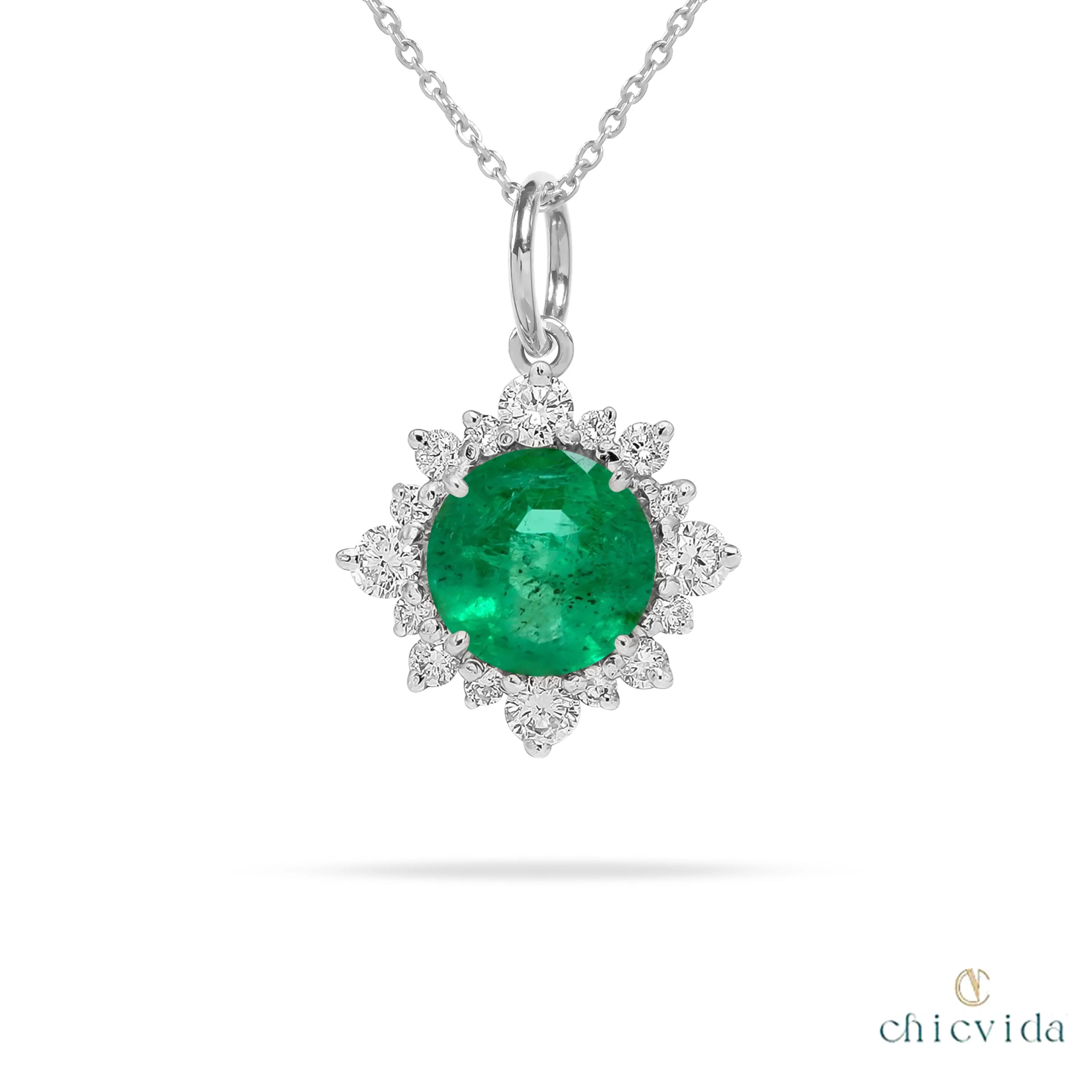 Starlit Emerald Pendant