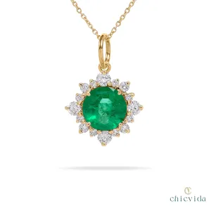 Starlit Emerald Pendant