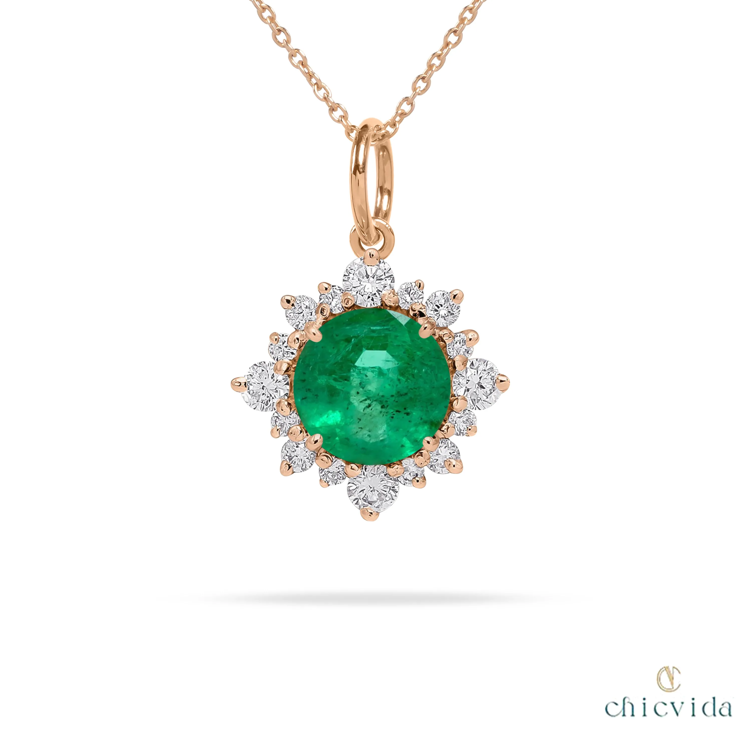Starlit Emerald Pendant