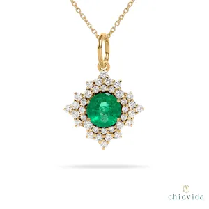 Stellar Emerald Pendant