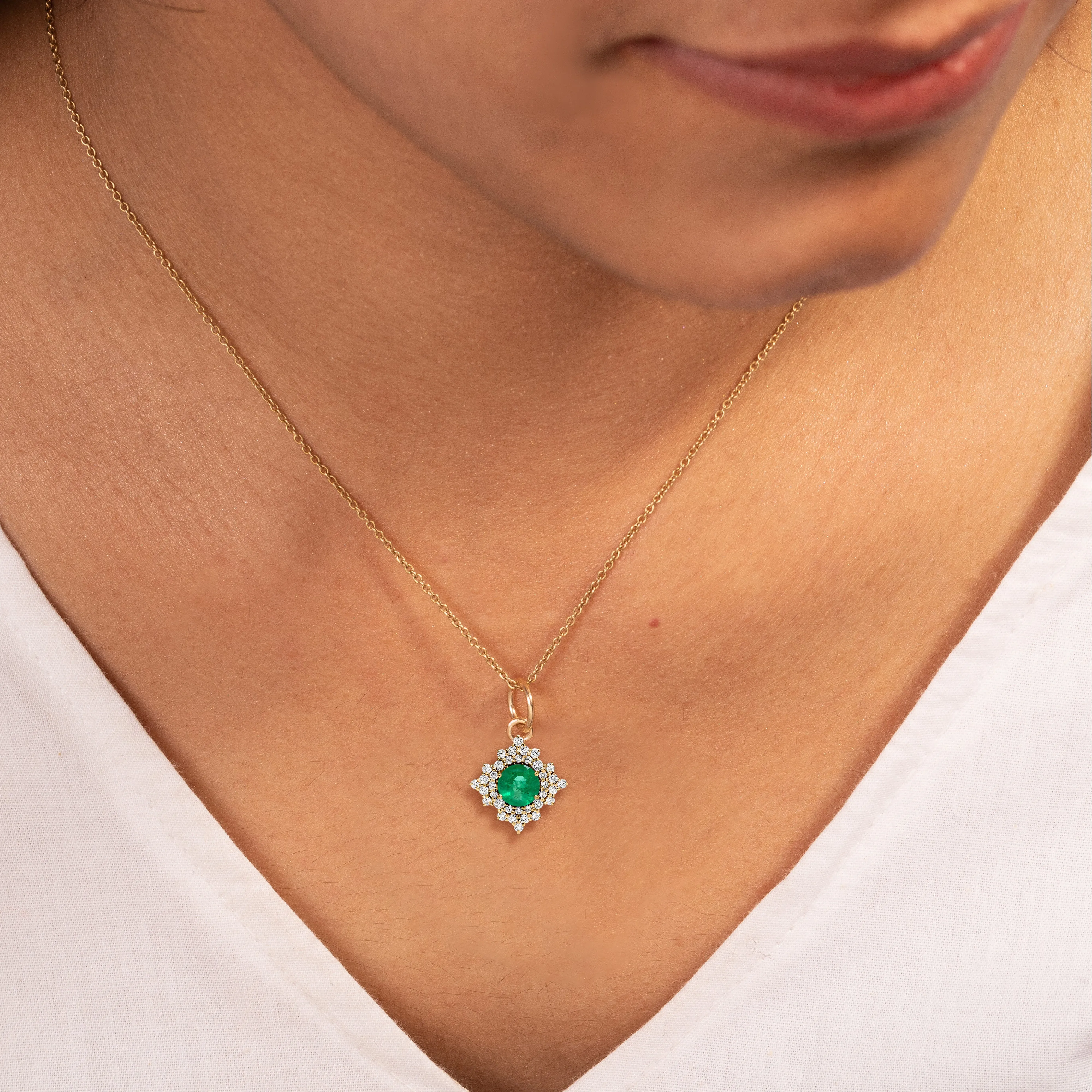 Stellar Emerald Pendant