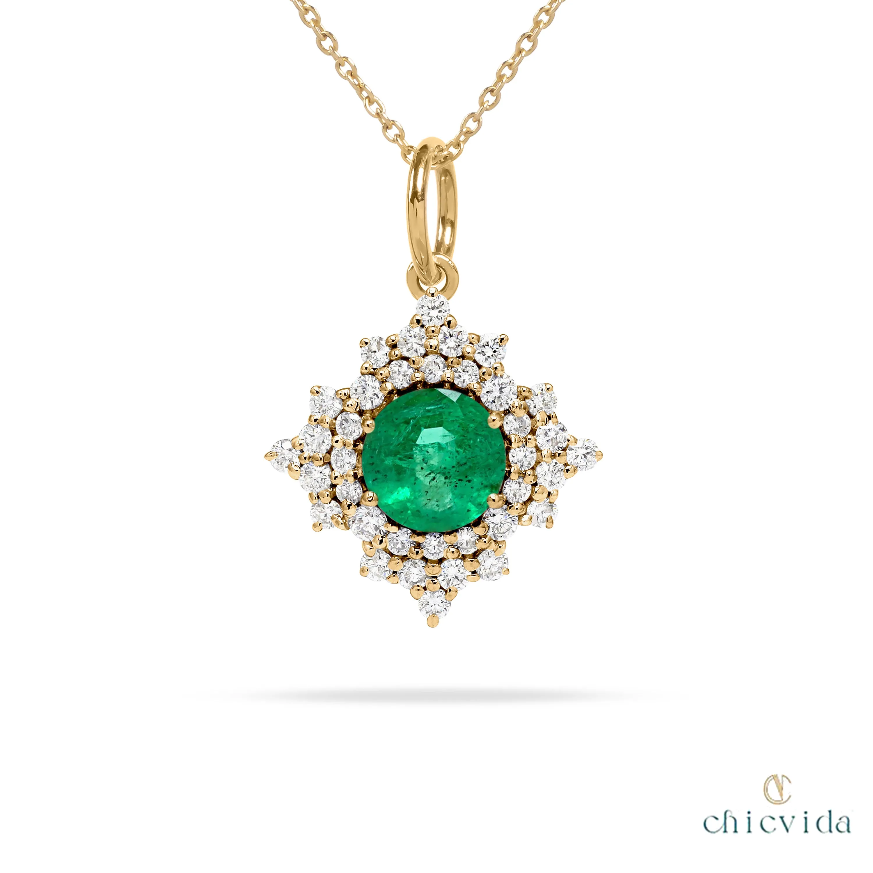Stellar Emerald Pendant