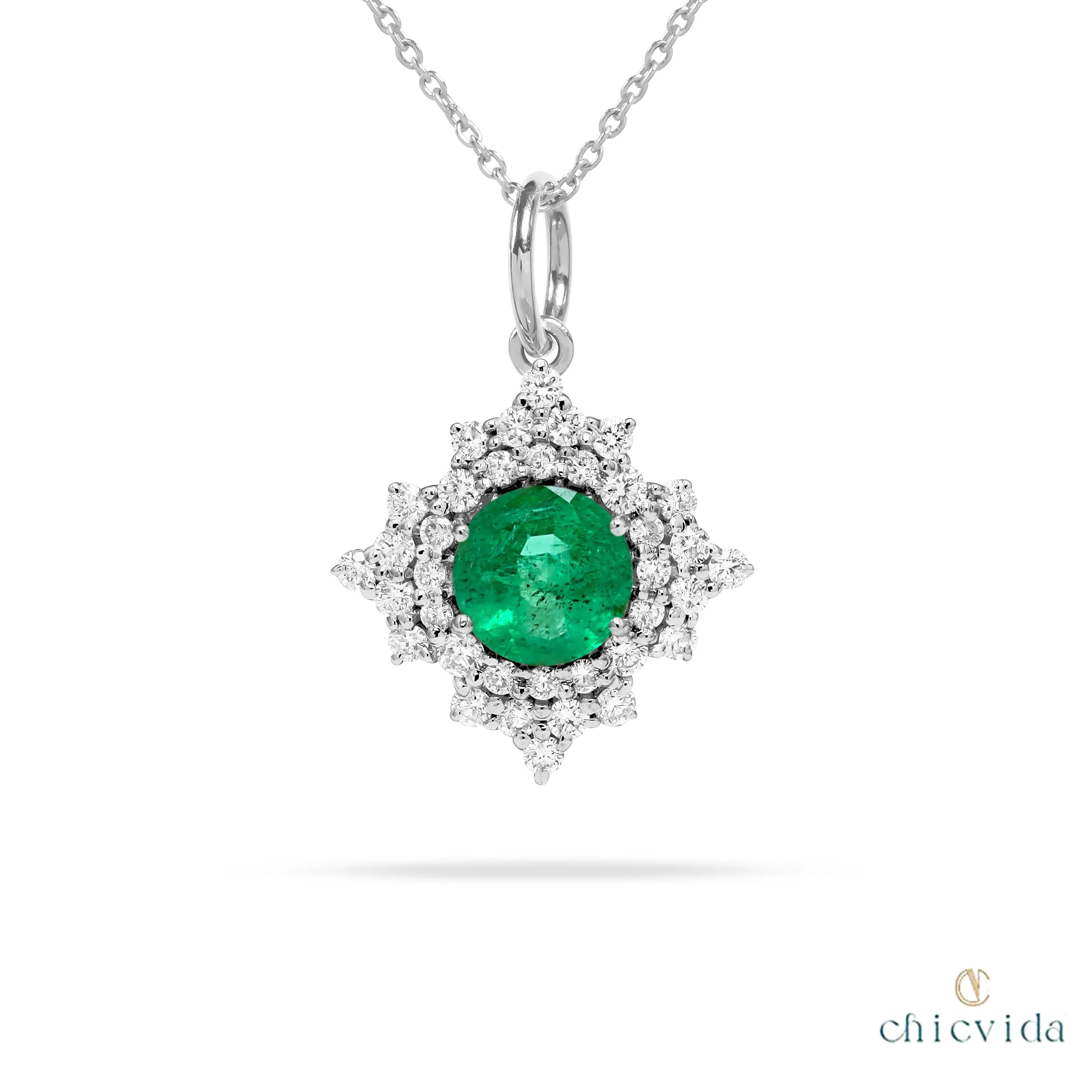 Stellar Emerald Pendant
