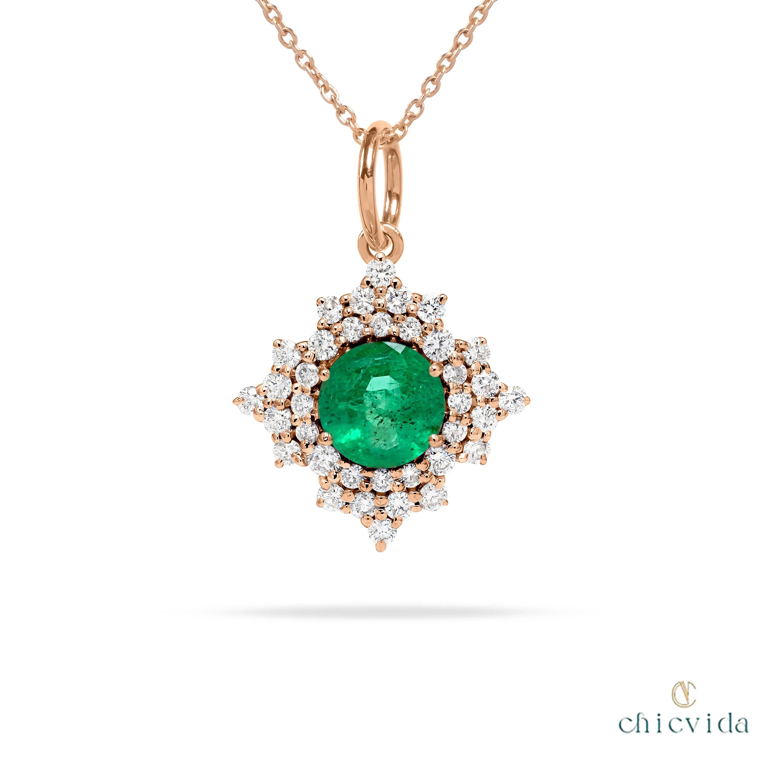 Stellar Emerald Pendant