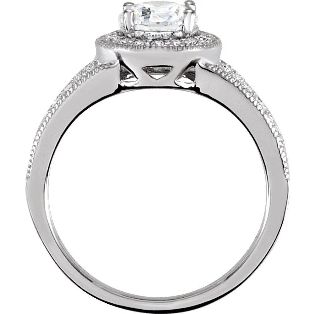 Sterling Silver Cubic Zirconia Ring Size 8