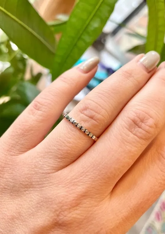 Sterling Silver Dot Stacking Ring