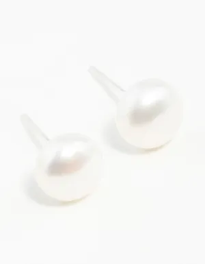 Sterling Silver Freshwater Pearl Stud Earrings