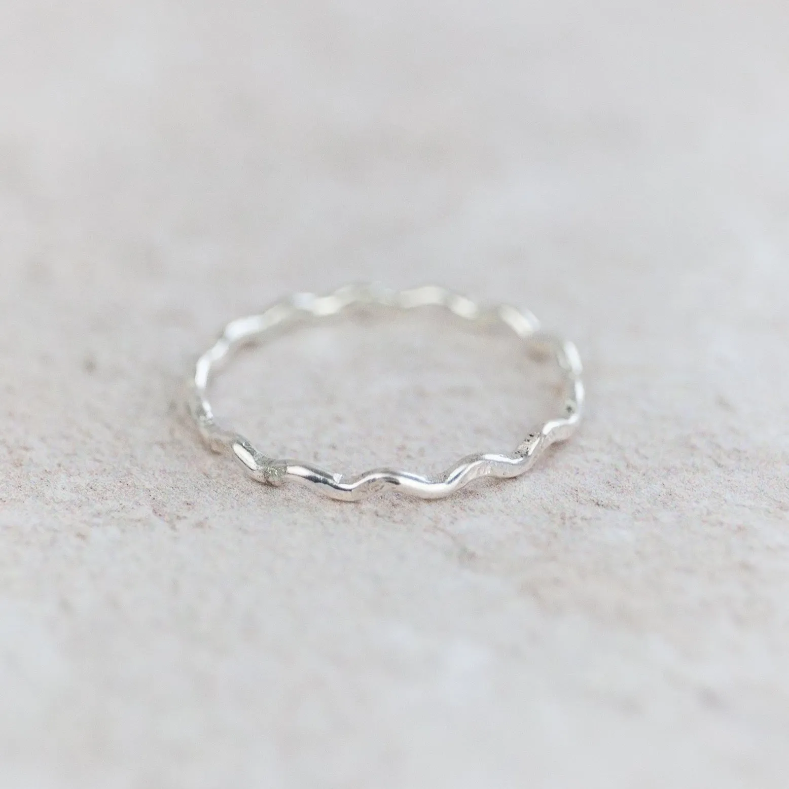Sterling Silver Geo Swirl Stacking Ring