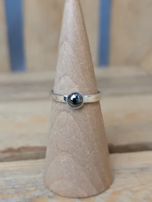 sterling silver hematite ring