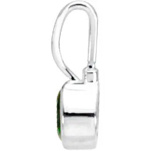 Sterling Silver May Birthstone 12.5x5.75mm Hook Charm/Pendant