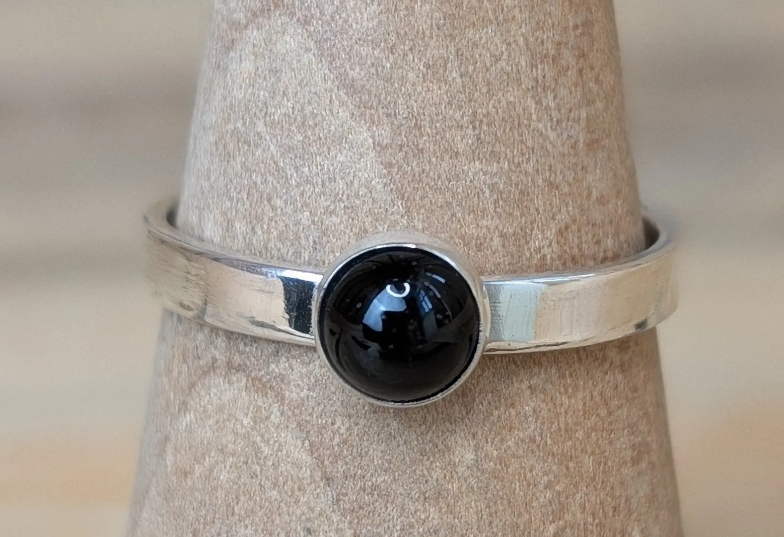 sterling silver onyx ring