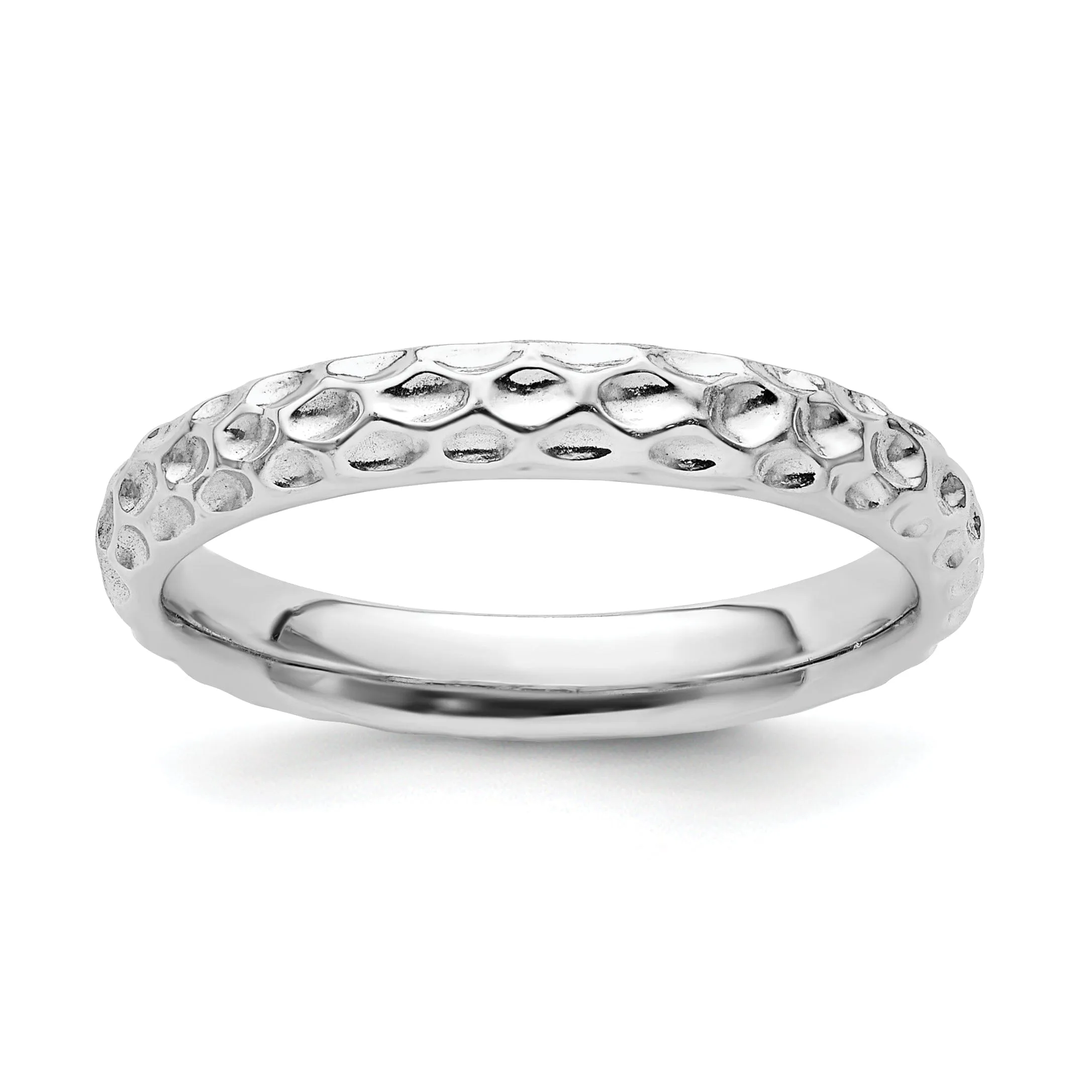 Sterling Silver Rhodium Ring