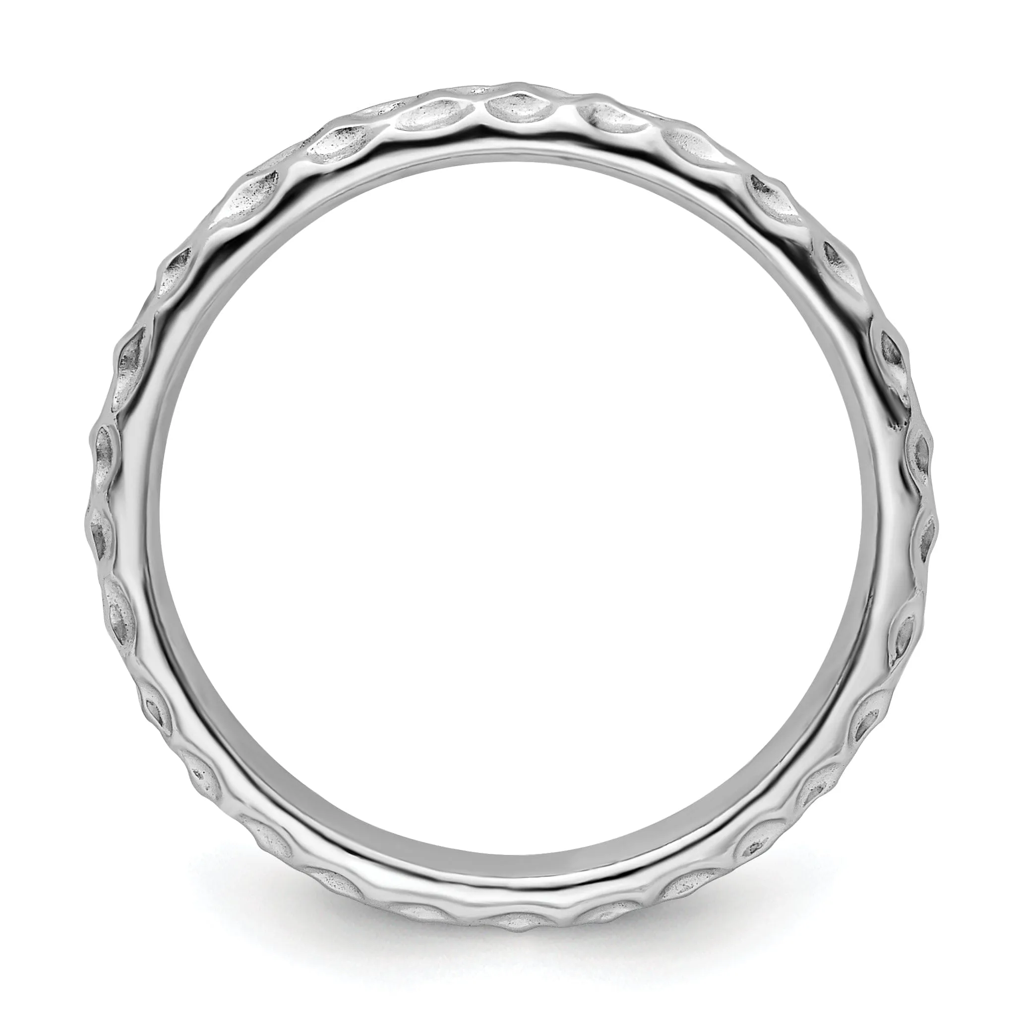 Sterling Silver Rhodium Ring