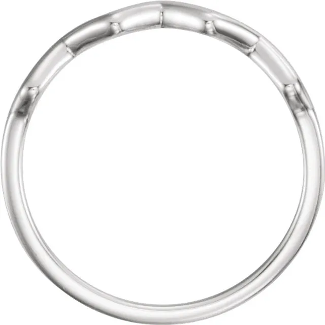 Sterling Silver Wave Stacking Ring