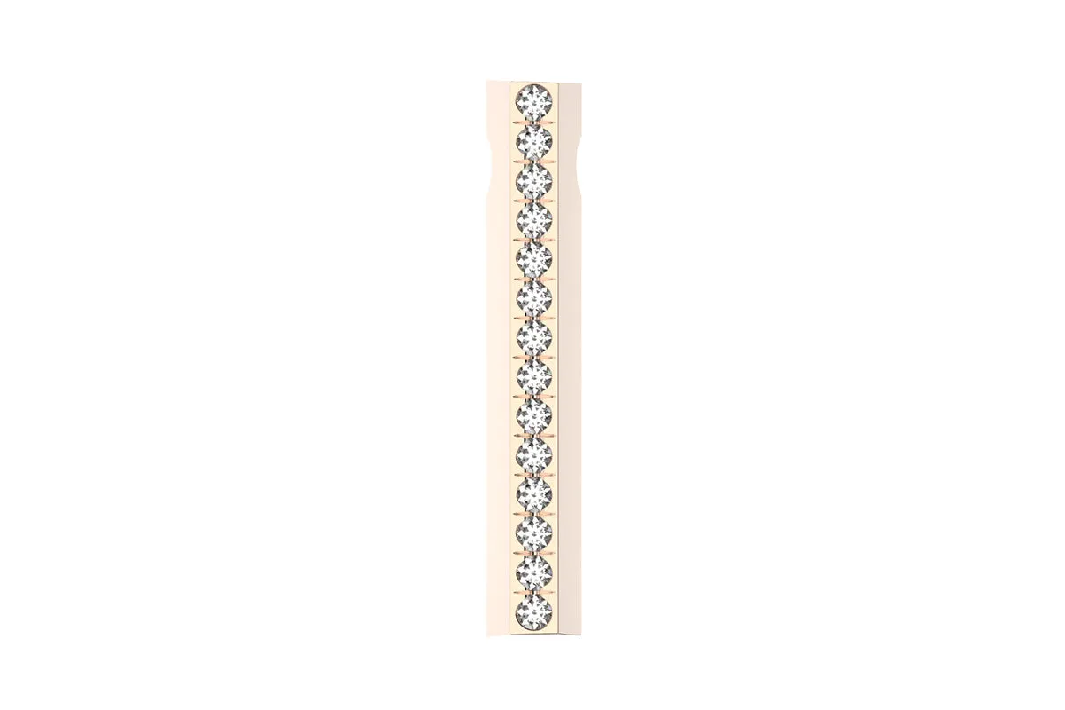 STONE BAR - 14k Diamond Pavé - Pendant