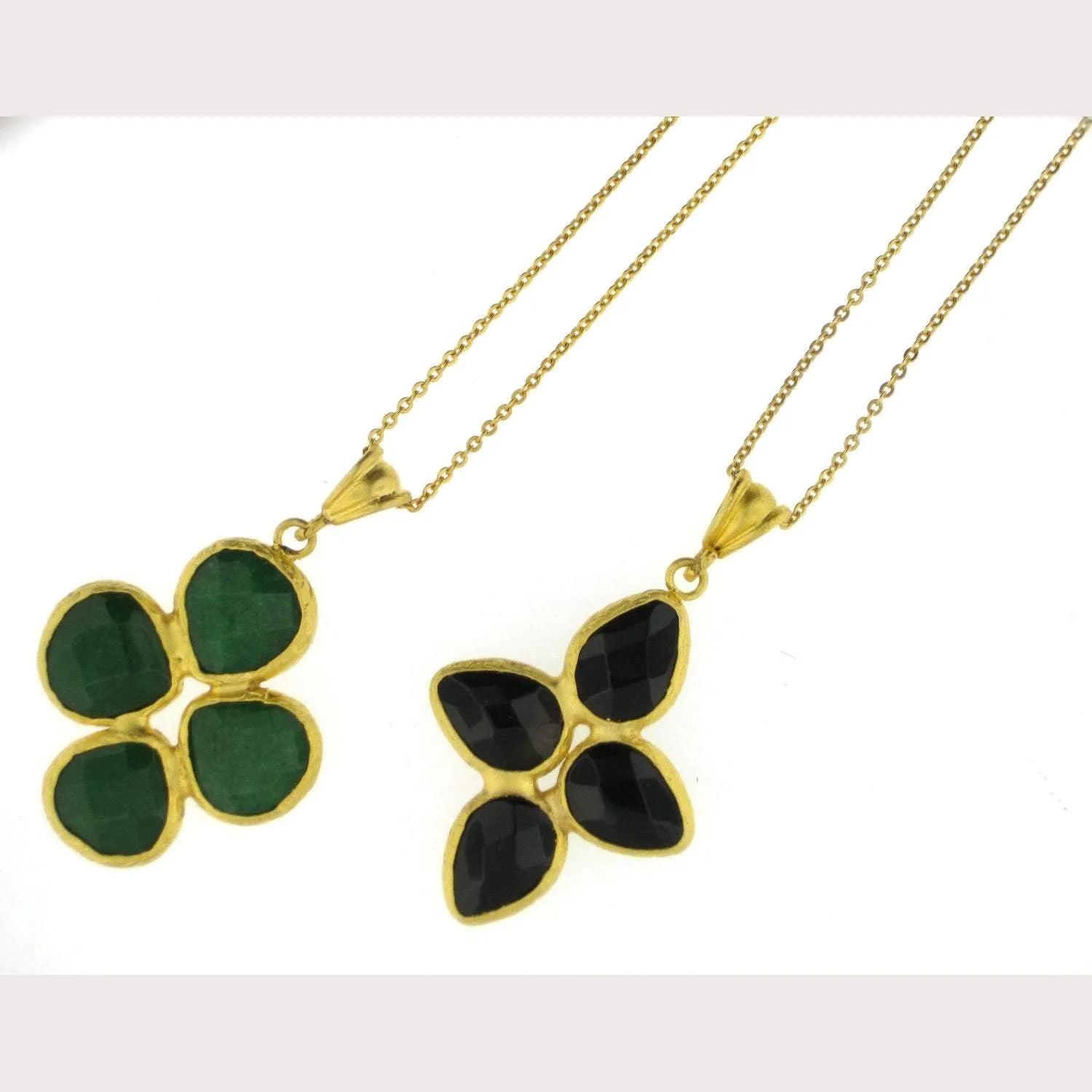 Stone Cross Pendants